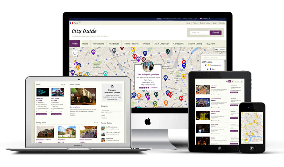 City Guide WordPress theme