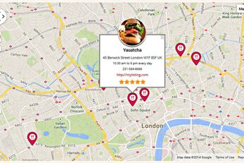 Food Reviews WP Template Map