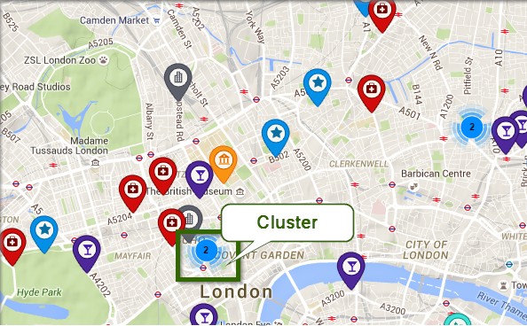 Marker clustering