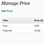 Manage Price