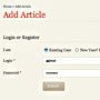 Submit Articles as user