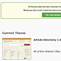 Article Directory WordPress Theme - Auto Install