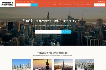 Business Directory Theme 2017 - Home Page