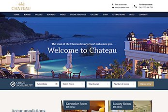 Chateau WordPress Booking Theme