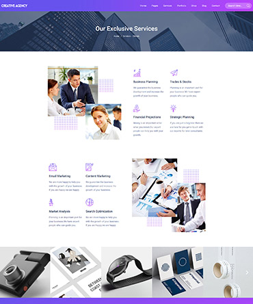 Agency theme- service page