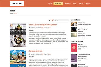 Digital Products WordPress Theme Category Page Grid View