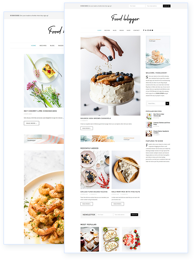 The multipurpose WordPress food blog theme