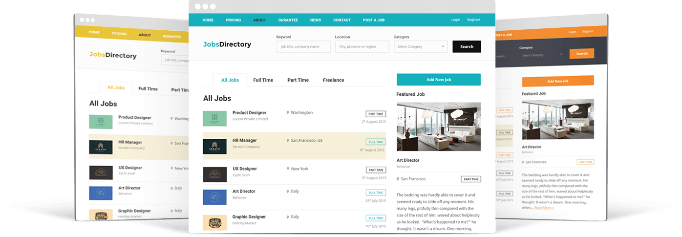 WordPress Job Engine Classified Theme
