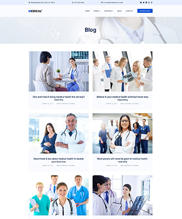 WordPress Medical Theme - Blog