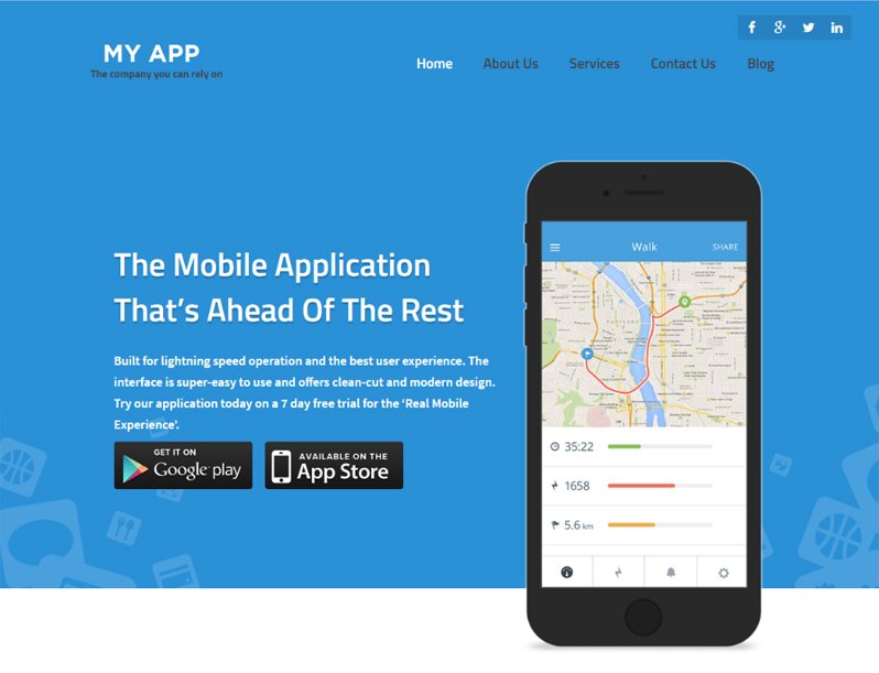 Myapp Theme - Mobile App WordPress Themes