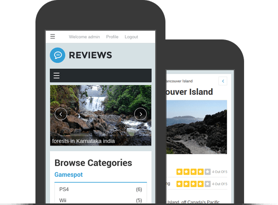 Responsive And Mobile Friendly Reviews Theme