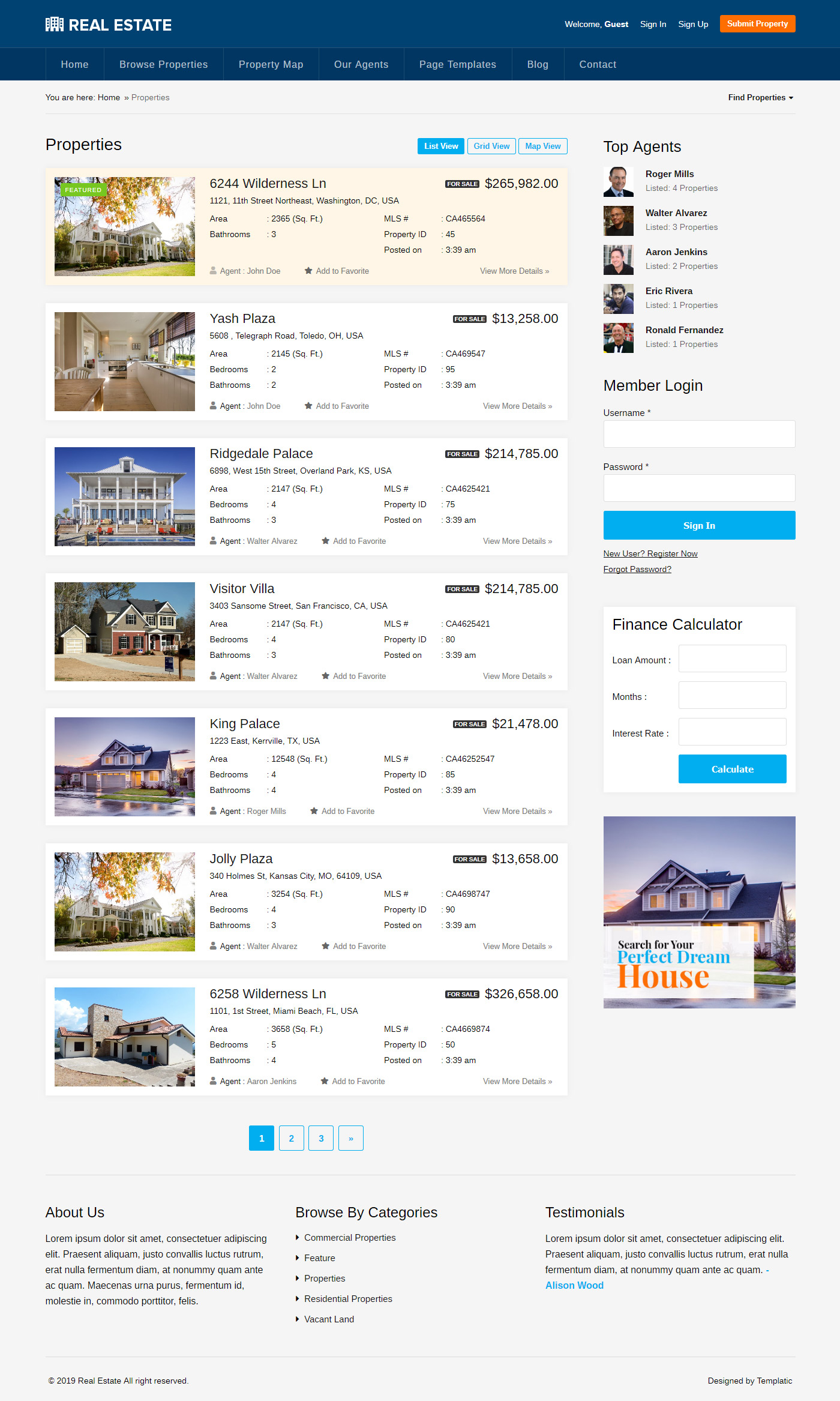 Real Estate Websites • Cheap Website Design Service • WordPress