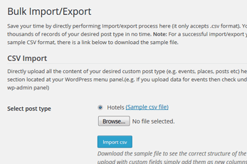 WordPress Hotels Theme With Bulk Import Tool