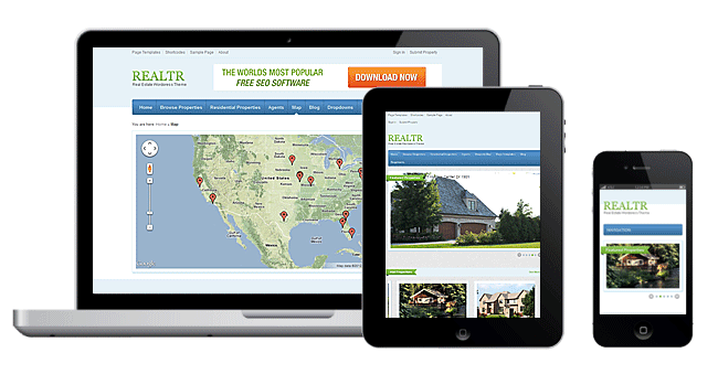 Realtr Responsive And Mobile Friendly WordPress Real Estate Theme