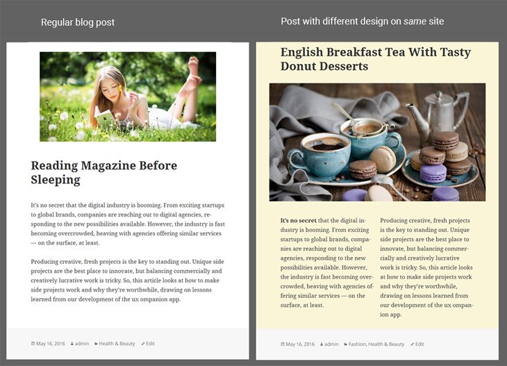 Wordpress Post Template