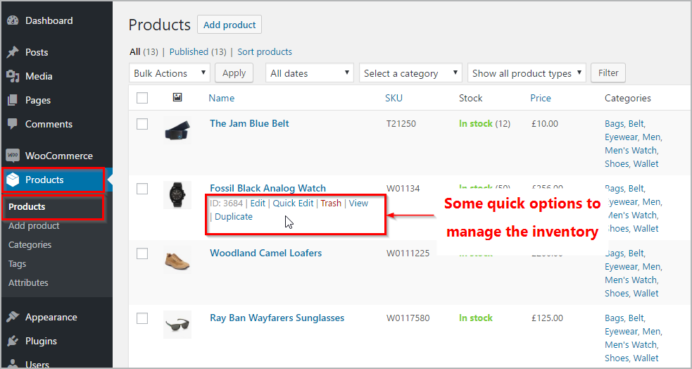 Inventory management on eCommerce website