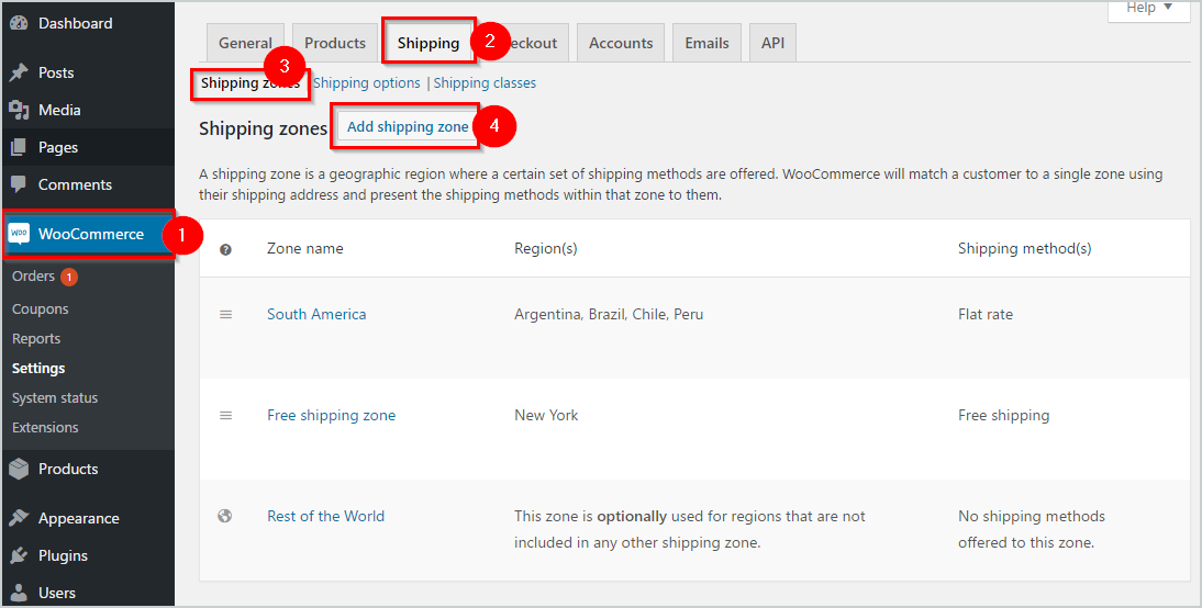 Shipping options on your eCommerce WordPress website