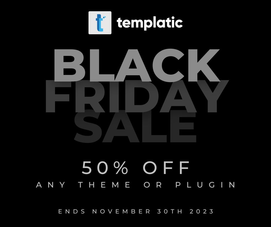
Templatic Black Friday Sale 2023