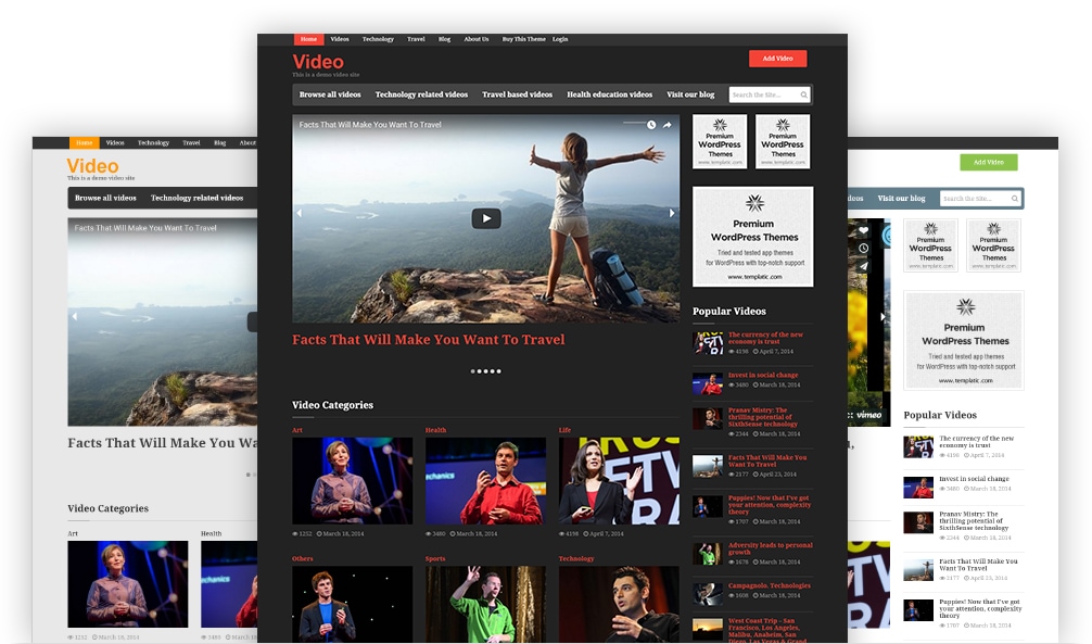 Customize your wordpress video theme