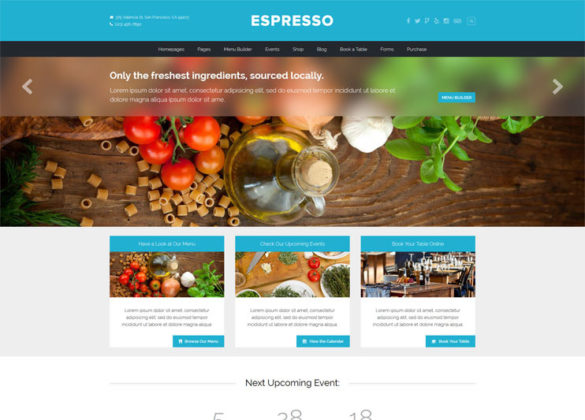 Espresso Food Theme