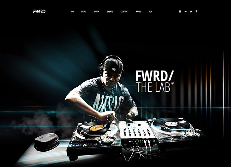 FWRD Music & Entertainment theme