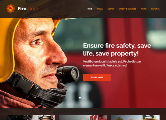 Fire Department WordPress Theme