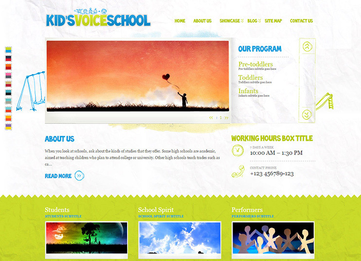 Kids Voice School - Responsive WP Theme