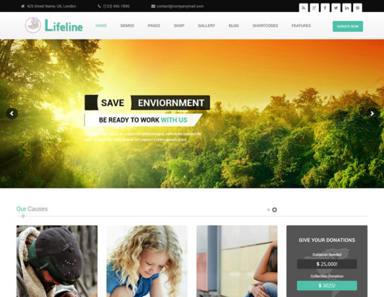 Lifeline WordPress Theme