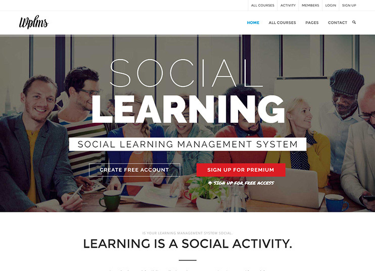 WPLMS Learning Management System