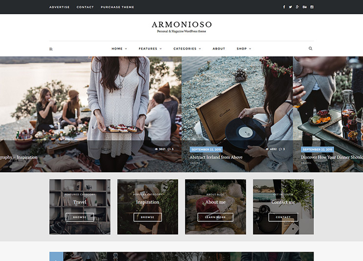 Armonioso WordPress Theme