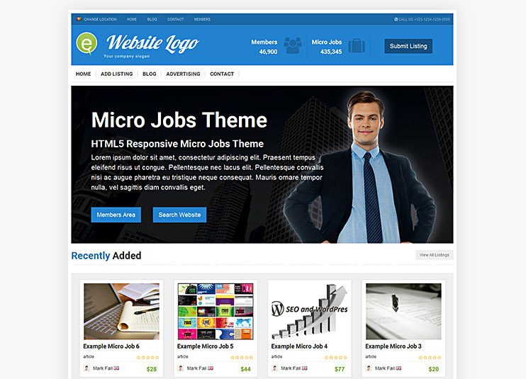 microjobs WordPress theme