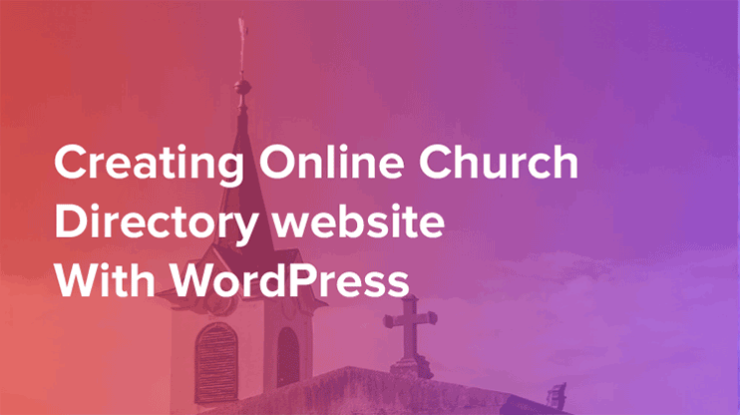 Church directory website template