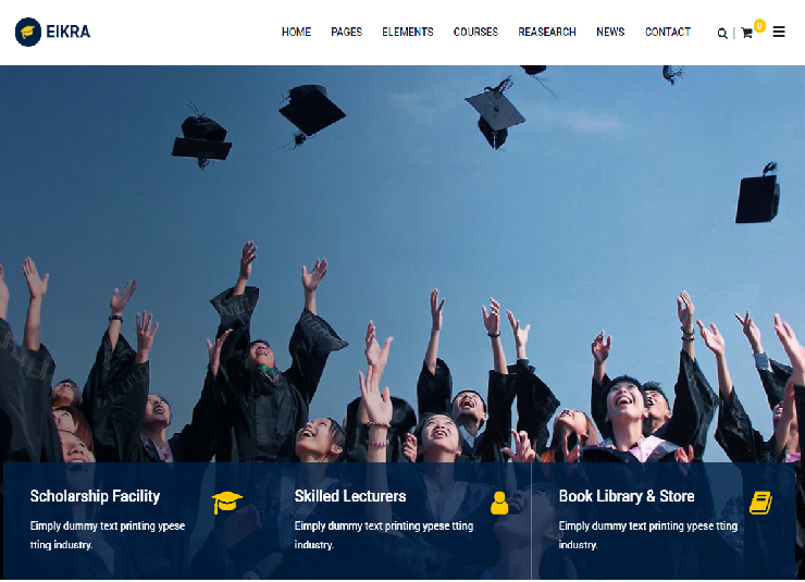 eikra education wordpress theme