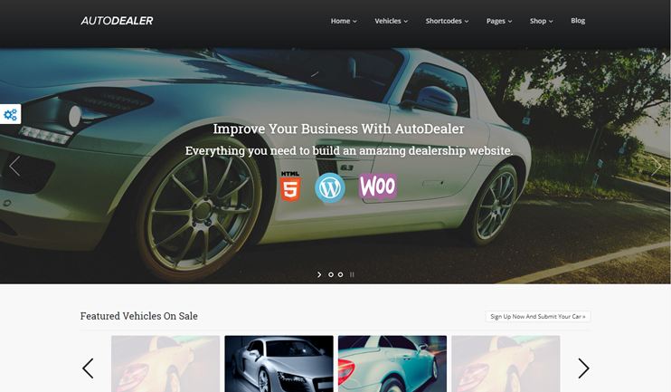 Auto Dealer WordPress theme