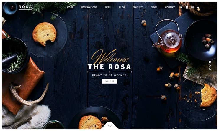 Rosa Restaurant WordPress Theme