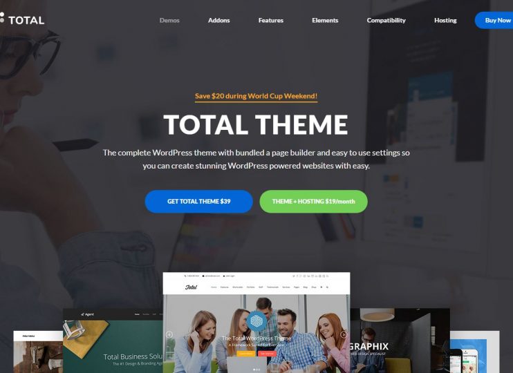Total - Customizable,feature packed WordPress theme