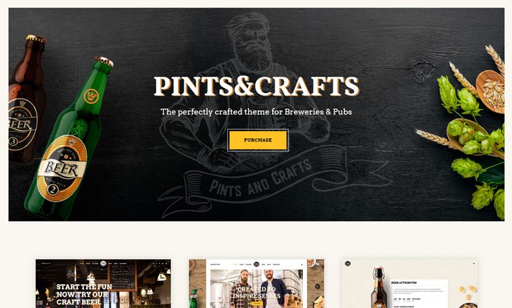 Theme Crafted for Breweries and Pubs
