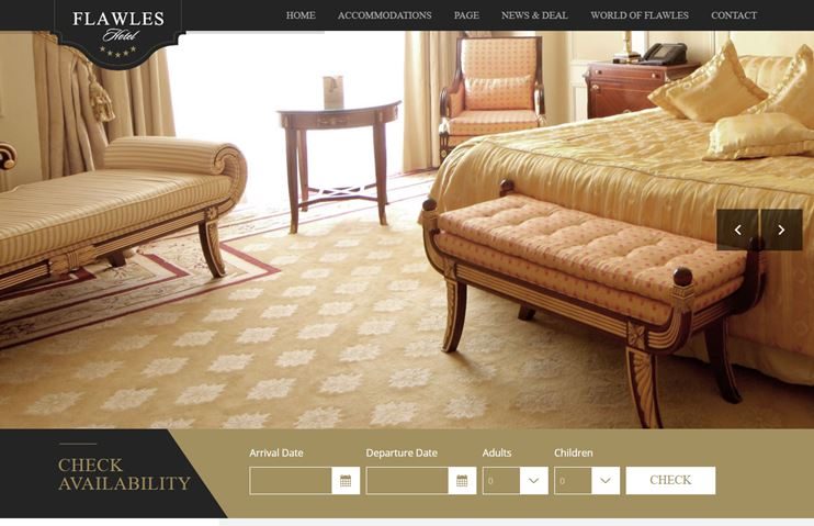 FlawlesHotel online hotel booking theme