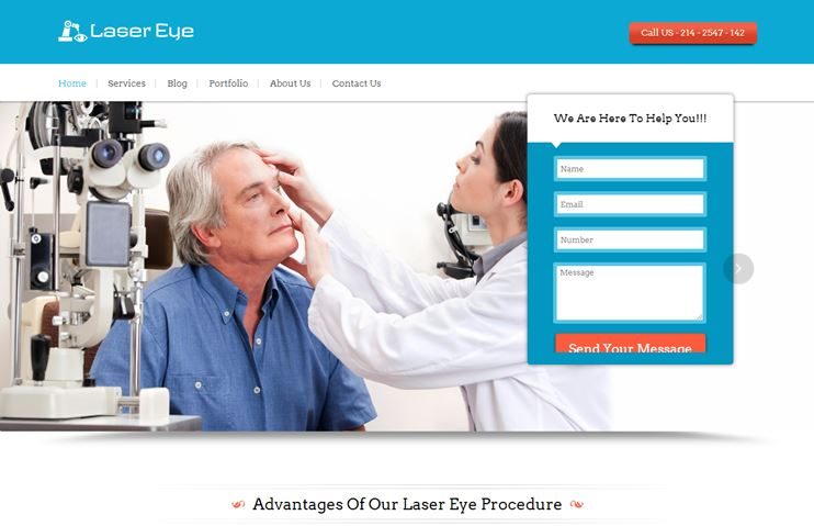 Eye specialist clinic WordPress theme