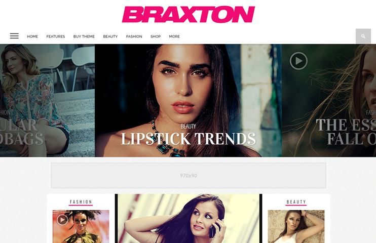 Braxton ad optimized magazine theme
