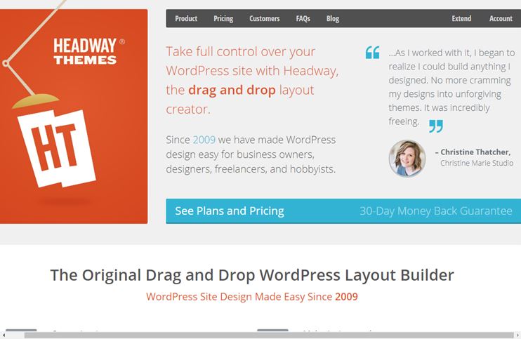 Headway Drag And Drop Theme