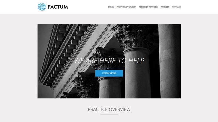 Factum WordPress theme