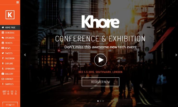 Khore WordPress event theme