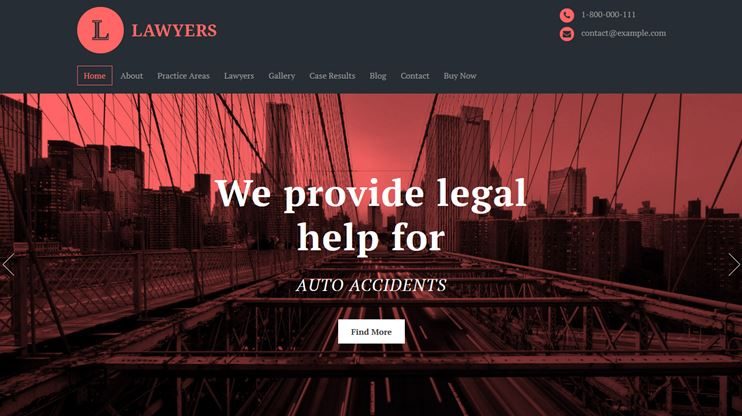 Lawyer WordPress theme