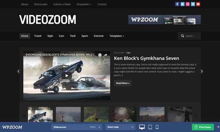 VideoZoom WordPress theme