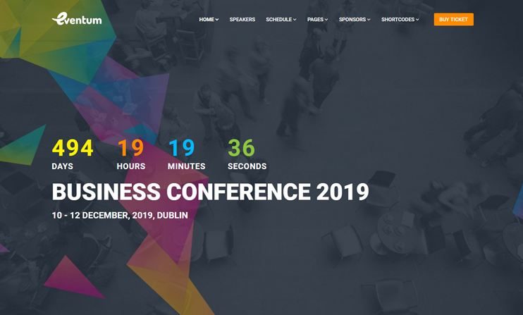 Eventum conference and event theme