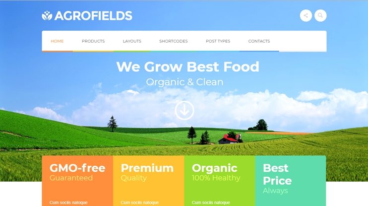 Agrofields food ecommerce theme