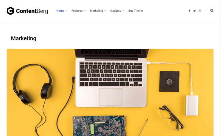 WordPress theme from bloggers