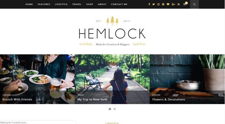 Hemlock multipurpose blogging theme