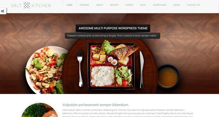 Salt Kitchen WordPress food theme